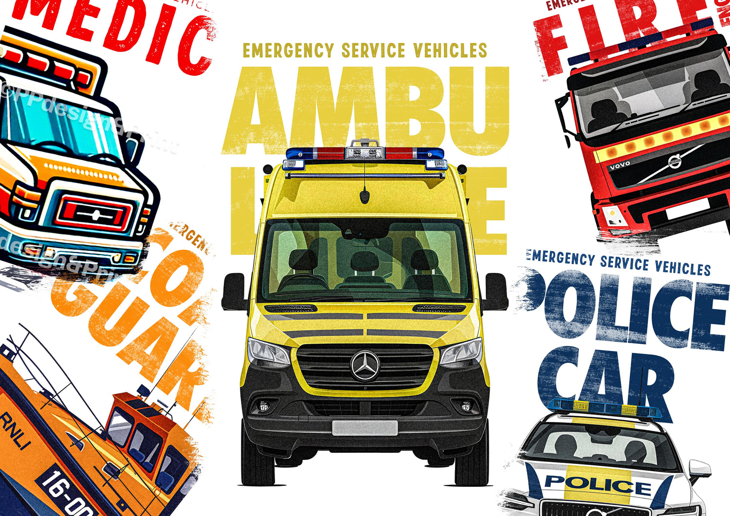 Emergency vehicle display image