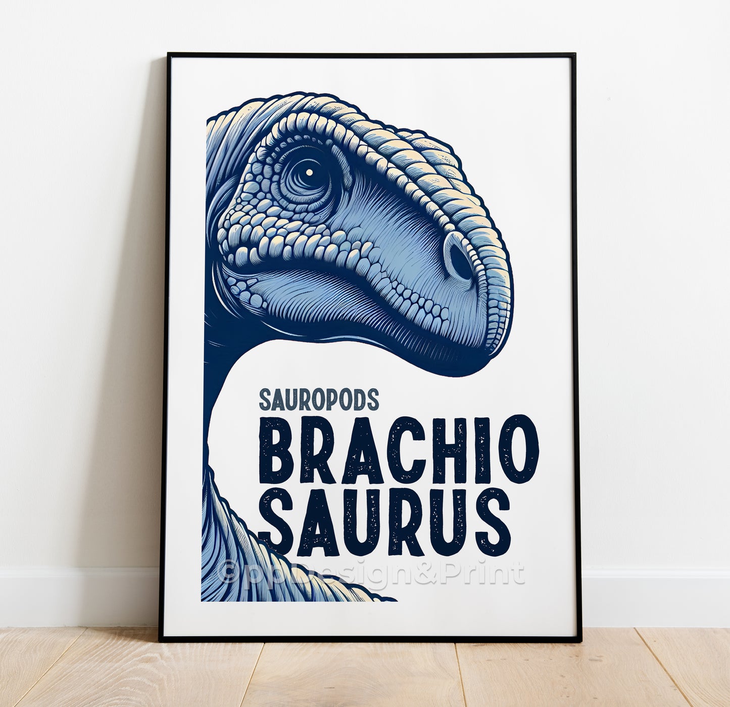 Brachiosaurus Dinosaur Art Print