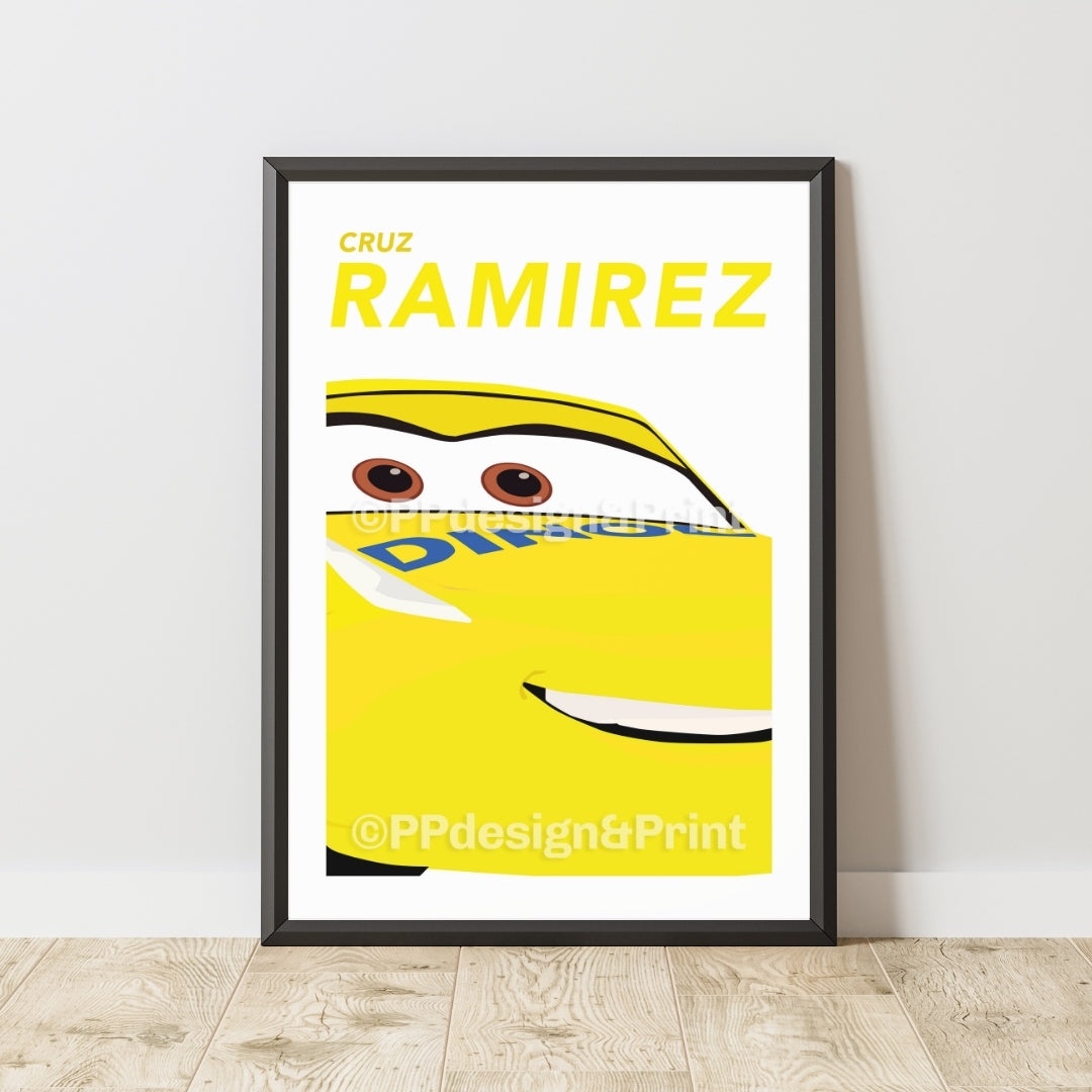 Cars Cruz Ramirez Art Print