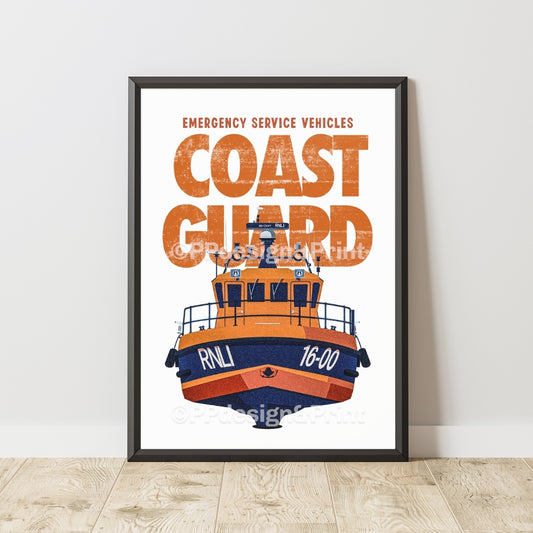 Coast Guard Emergency Vehicles Art Print