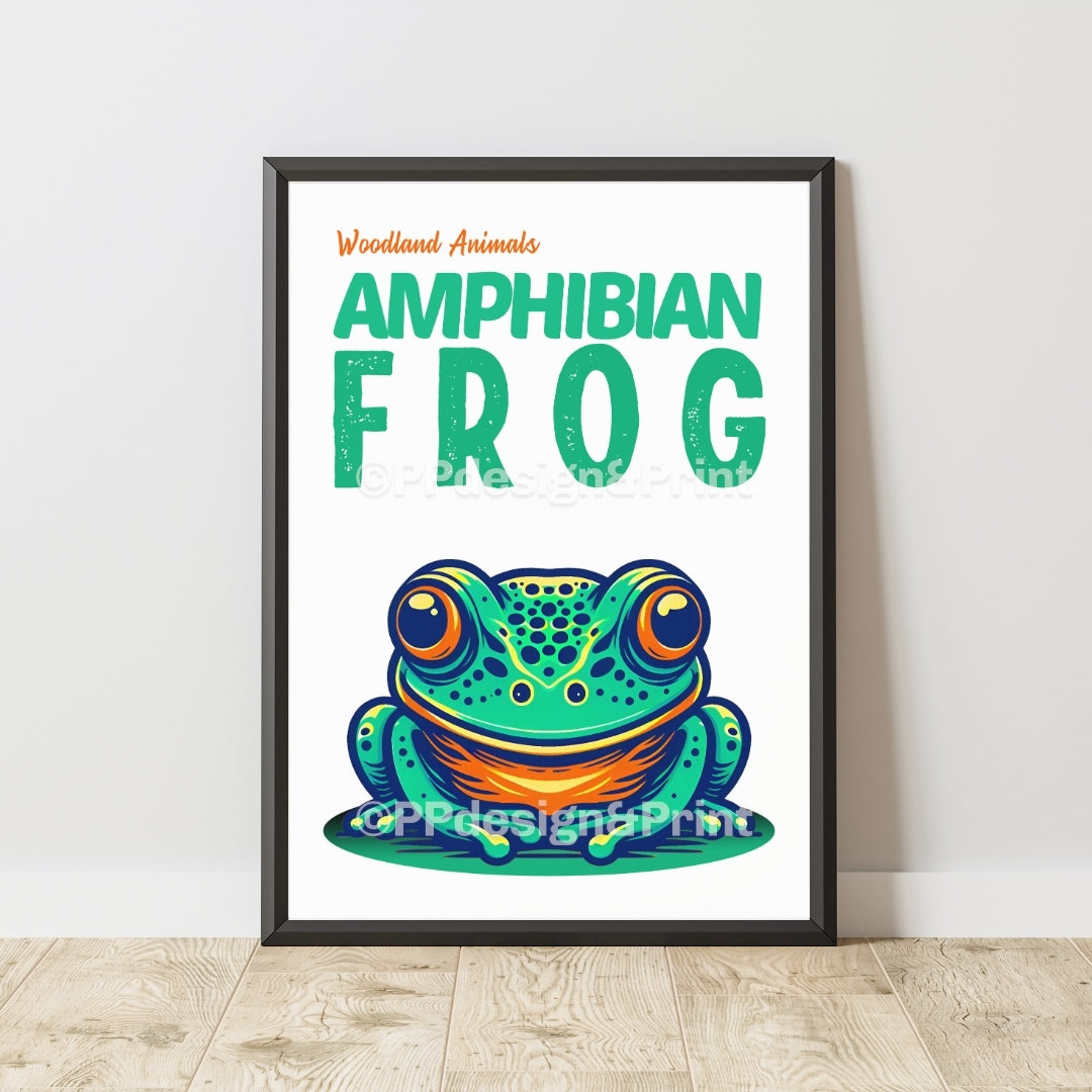 Frog Woodland Animals Art Print