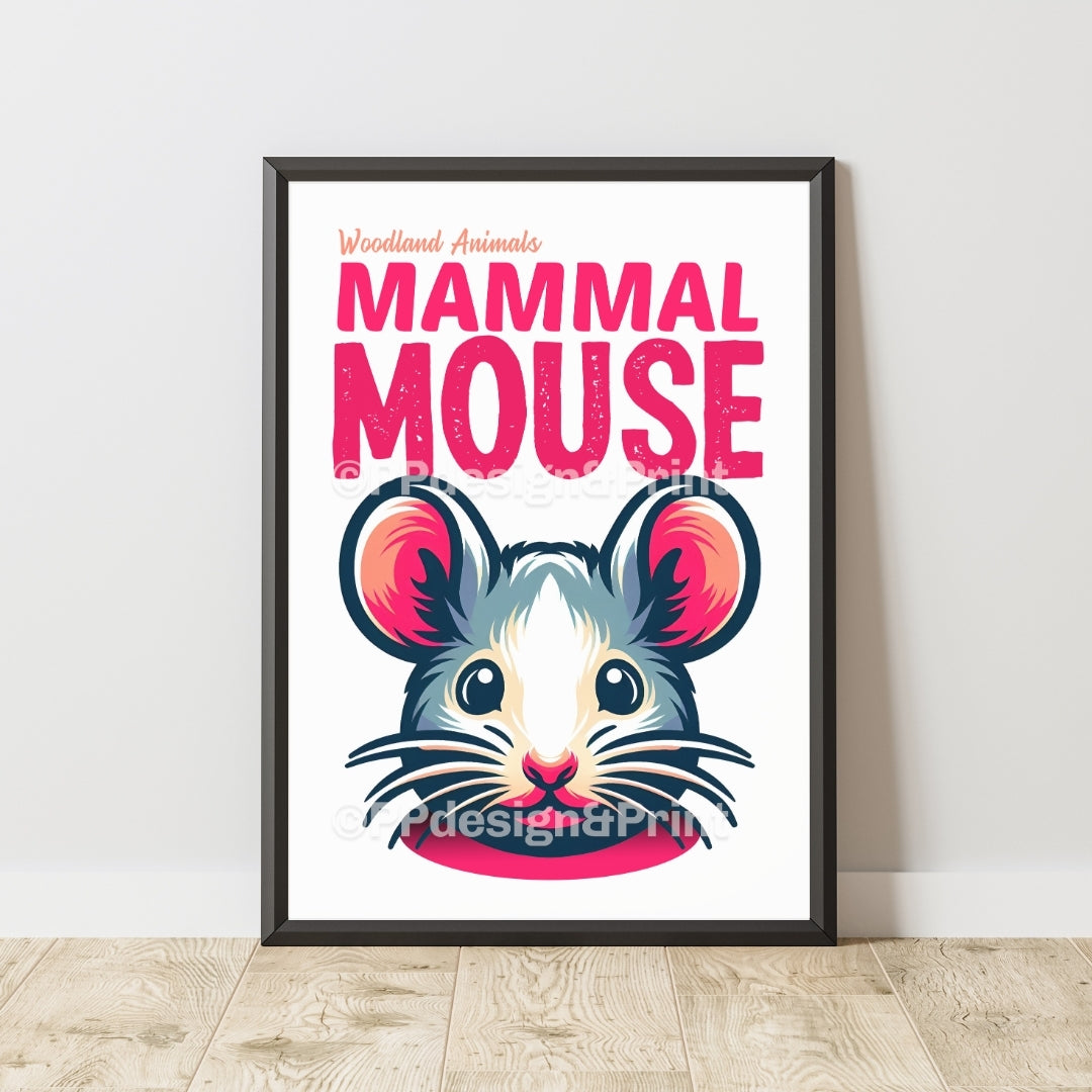 Mouse Woodland Animals Art Print