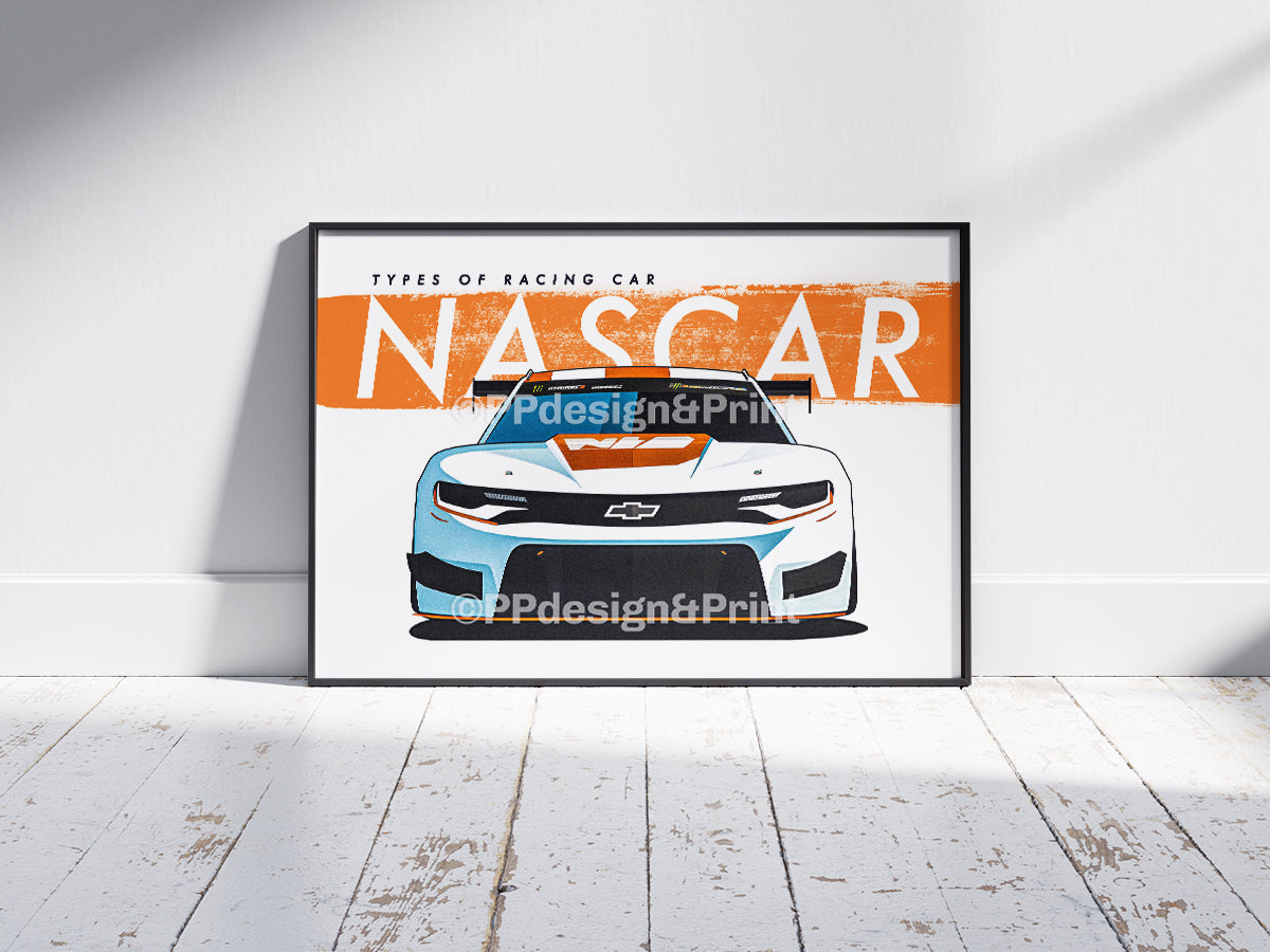 NASCAR Race Cars Art Print