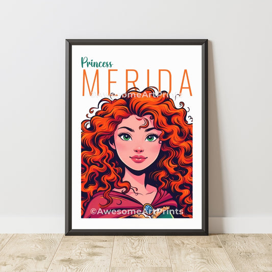 Popular Princess Merida Art Print