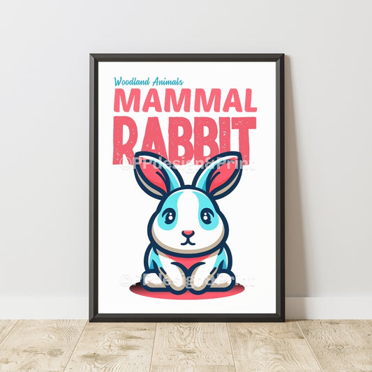 Rabbit Woodland Animals Art Print