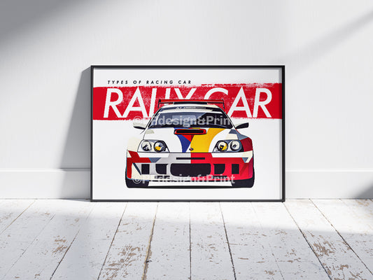 Rally Car Race Cars Art Print