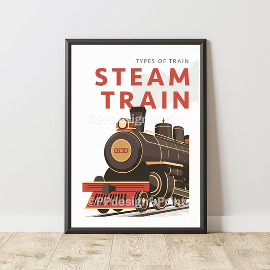 Steam Train Types of Train Art Print