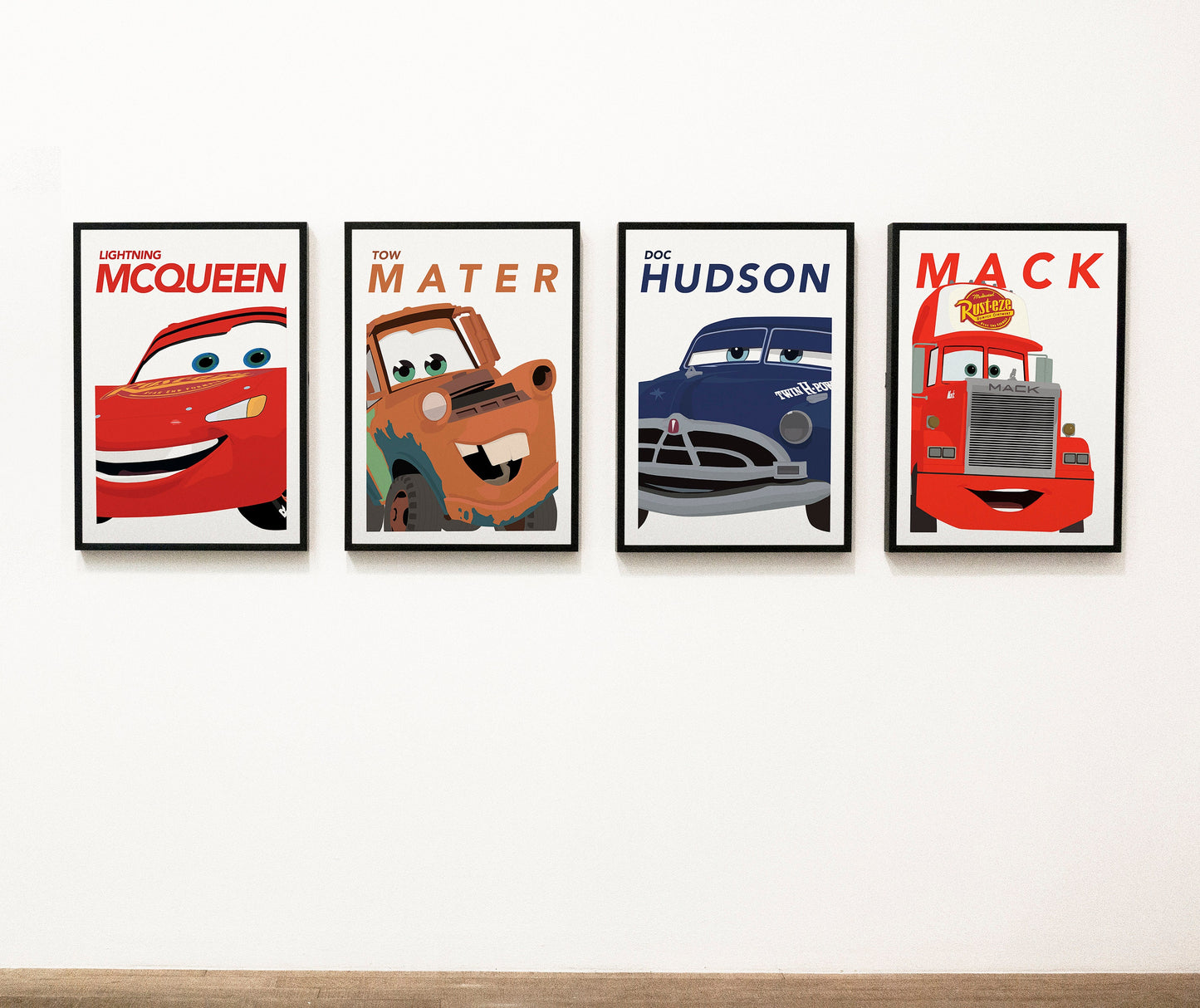 Set of 4 Cars Prints