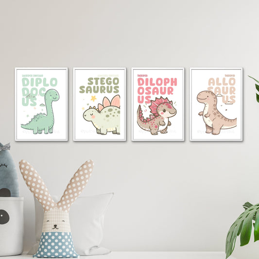 Dinosaur Nursery Prints Set of 3