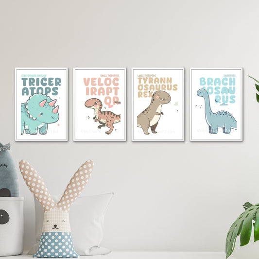 Dinosaur Nursery Prints Set of 3