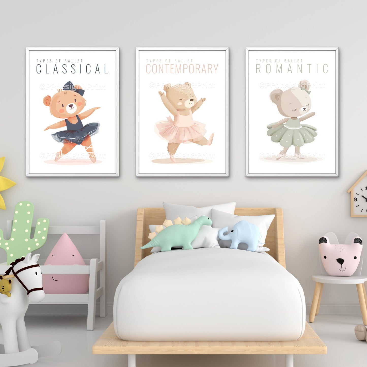 Set of 3 Ballet Nursery Prints set of 3